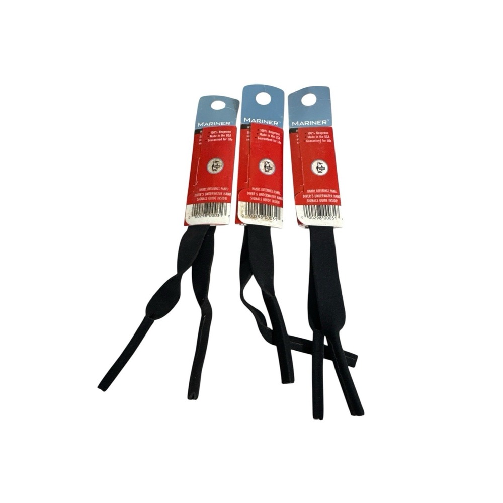 Chums Mariner Eyewear Retainers Neoprene Pack of 3 Black 0805 New‎ USA